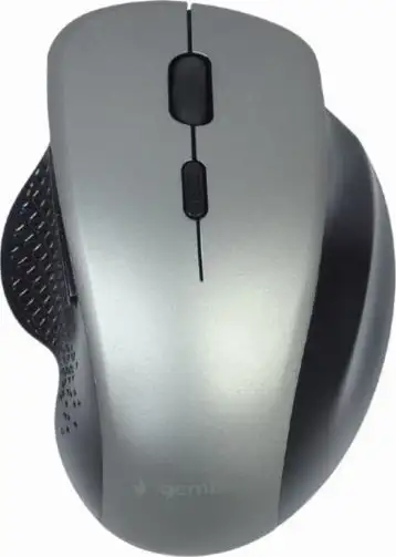 Gembird 6-button wireless optical mouse, black-spacegrey
