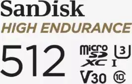 SanDisk High Endurance microSD Card - 512GB
