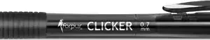 Olovka kemijska 0,7mm crna grip CLICKER FORPUS