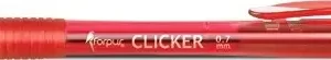 Olovka kemijska 0,7mm crvena grip CLICKER FORPUS