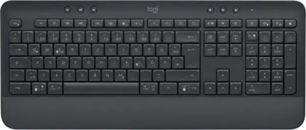 Logitech Signature K650 Wireless Keyboard with Palm-rest, DE