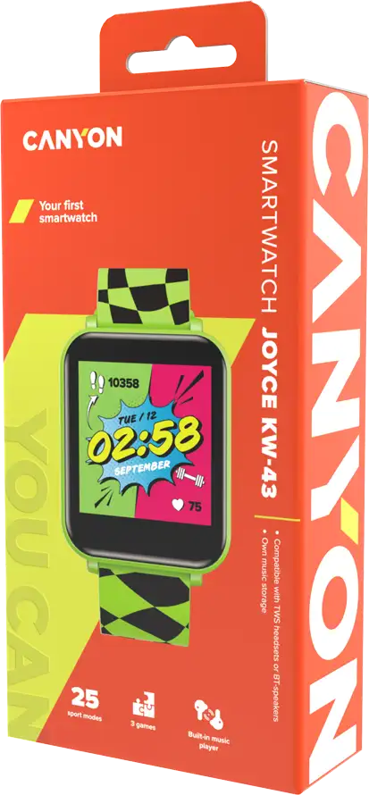 CANYON kids watch Joyce KW-43 DUAL BT Music Zelena - Slika 7