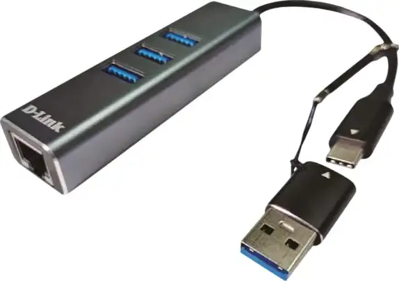 D-LINK USB-C/USB to Ethernet Adapter