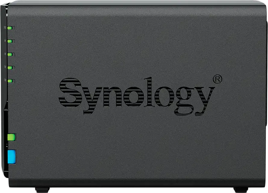 Synology DS225+, Tower, 2-bays 3.5'' SATA HDD/SSD, CPU Inte Celeron J4125 4-core (4-thread) 2.0 GHz, burst up to 2.7 GHz, 2 GB DDR4 non-ECC (expandable up to 6 GB), 1xRJ-45 1GbE LAN, 1xRJ-45 2.5 GbE L - Slika 4