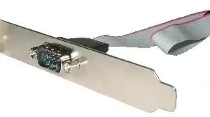 Gembird DB9 serial port receptacle on bracket
