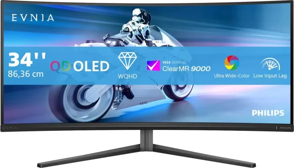 Philips 34" 34M2C6500, QD OLED, 2xHDMI, DP, 175Hz