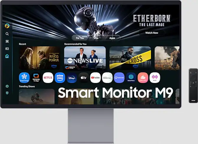 Samsung Smart Monitor M9 32" OLED, 4K Samsung Vision AI, LS32FM900SUXDU
