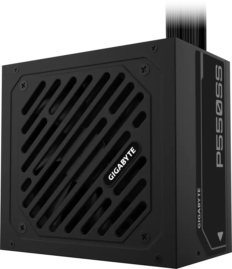 GIGABYTE PSU GP-P550SS, 550W 80Plus Silver, 230V EU, ATX 3.0 (3.1), 120mm Fluid Dynamic Bearing fan, Active PFC, Flat cable, +12v Rail, OVP/OPP/SCP/UVP/OCP/OTP, Black - Slika 2