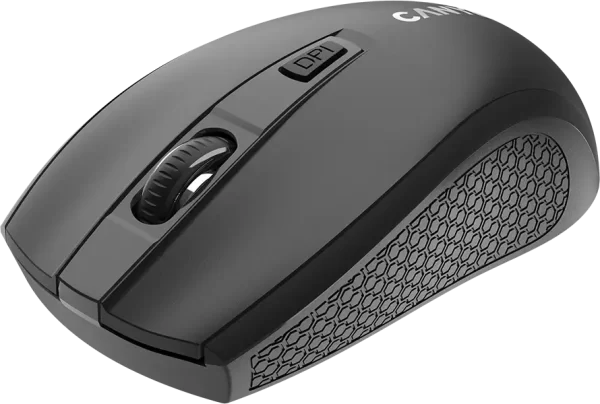 CANYON MW-7, 2.4Ghz wireless mouse, 6 buttons, DPI 800/1200/1600, with 1 AA battery ,size 110*60*37mm,58g,black