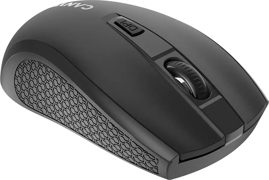 CANYON MW-7, 2.4Ghz wireless mouse, 6 buttons, DPI 800/1200/1600, with 1 AA battery ,size 110*60*37mm,58g,black - Slika 6