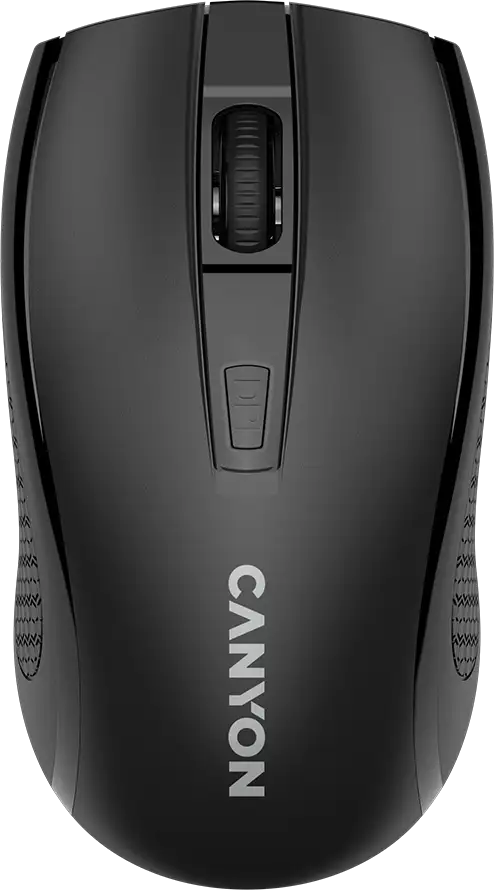 CANYON MW-7, 2.4Ghz wireless mouse, 6 buttons, DPI 800/1200/1600, with 1 AA battery ,size 110*60*37mm,58g,black - Slika 4