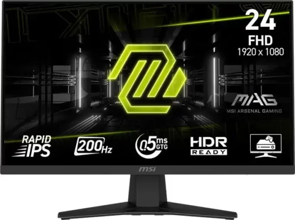 MONITOR 24" MSI MAG 244F, 0.5ms, HDMI, DP, FHD 200Hz, 9S6-3BC41H-001