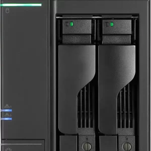 ASUSTOR NAS AS6702T Lockerstor2 Gen2 2x 3.5" 4x M.2 cache 2x 2.5Gbe Celeron QuadCore N5105 2.9GHz 4GB single PSU desktop