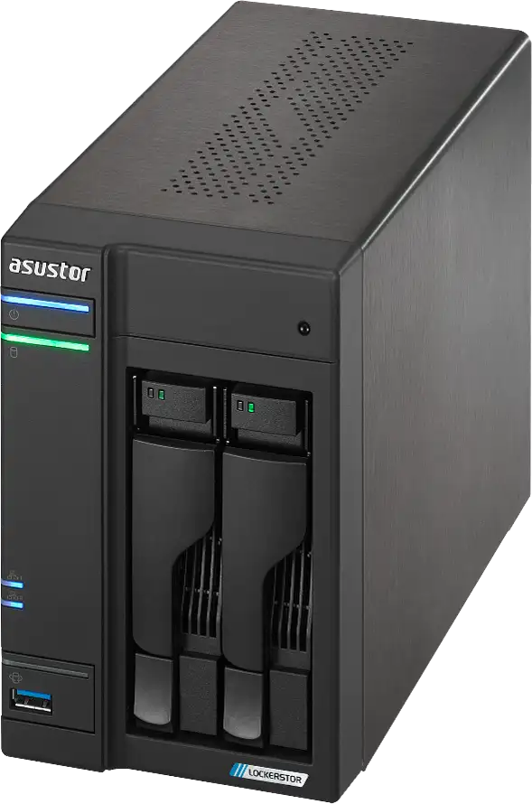 ASUSTOR NAS AS6702T Lockerstor2 Gen2 2x 3.5" 4x M.2 cache 2x 2.5Gbe Celeron QuadCore N5105 2.9GHz 4GB single PSU desktop - Slika 2