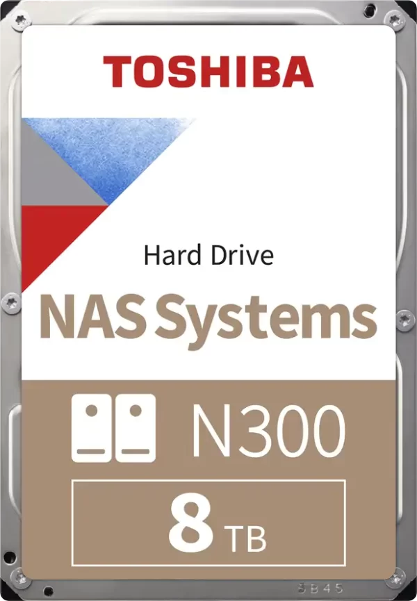 HDD NAS TOSHIBA N300 8TB CMR, 3.5'', 512MB, 7200RPM, SATA, RV Sensor, TBW: 180