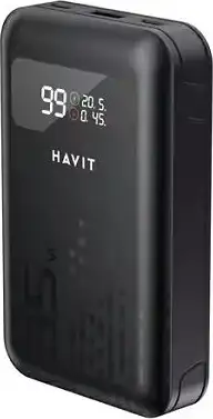 HAVIT POWER BANK PB5211, 45W 10000mah,LED black