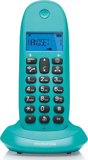 MOTOROLA DECT TELEFON C1001LB+ tirkizna - Slika 2