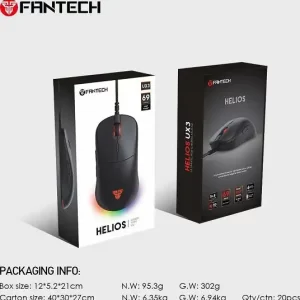 MIŠ GAMING ŽIČNI FANTECH 16000 DPI HELIOS UX3 CRNI