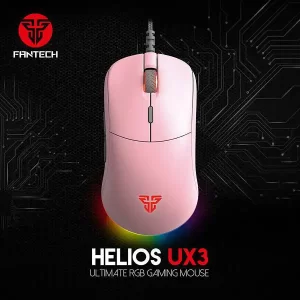 MIŠ GAMING ŽIČNI FANTECH 16000 DPI HELIOS UX3 SAKURA EDITION ROZI