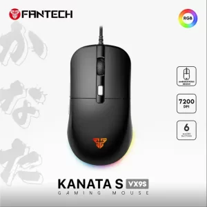 MIŠ GAMING ŽIČNI FANTECH 7200 DPI KANATA VX9S CRNI