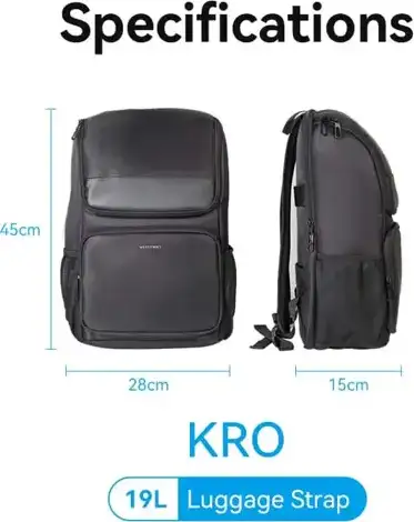 RUKSAK ZA PRIJENOSNO RAČUNALO VODOOTPORNI DO 15,6 VENTION KRNB0 SIVO-ZELENI - Slika 3