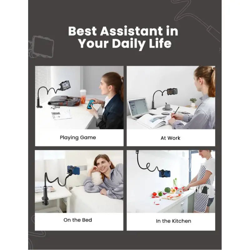 UGREEN držač za smartphone, fleksibilni, crni, 90cm - Slika 4