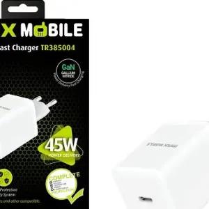 MAXMOBILE KUĆNI PUNJAČ PD SUPER FAST CHARGE TYPE C,TR385004 Gan 45W