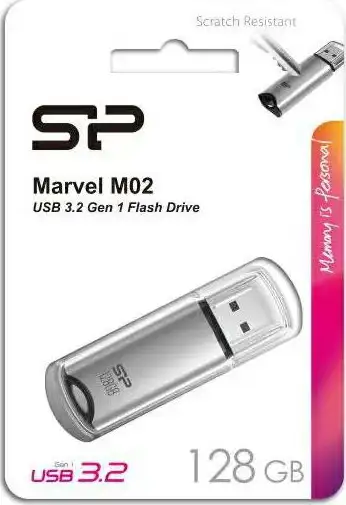 SP USB 3.2 FLASH DRIVE MARVEL M02 128GB SILVER