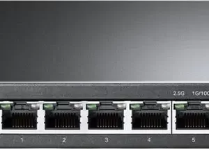 TP-Link 5-Port 2.5G Multi-Gigabit Desktop Switch, 5 × 2.5 G RJ45 Ports, Desktop Steel Case, Silent, Plug and Play, Wall mount.