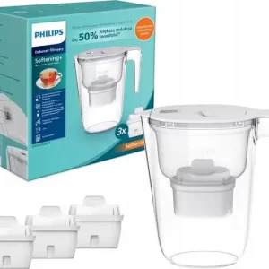 Philips vrč 3 filtera za vodu AntiscaleAWP2943WHT3