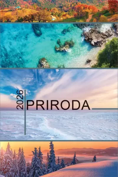 Kalendar "Priroda 2026" 13 listova, spirala, 000010475