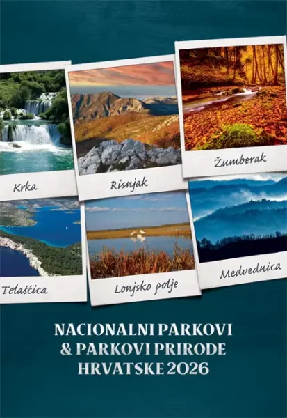 Kalendar "Nacionalni parkovi i Parkovi Prirode 2026" 13 listova, spirala, 000010857