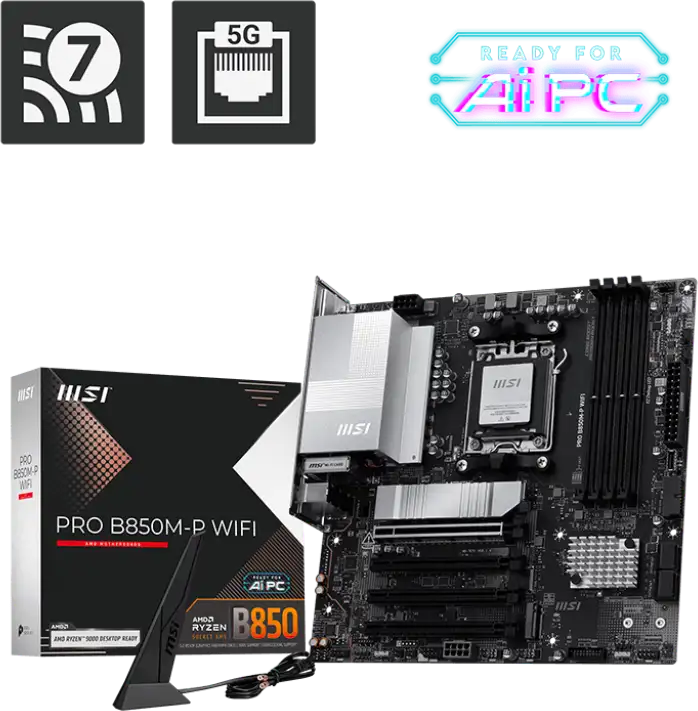 MBO AM5 MSI PRO B850M-P WIFI