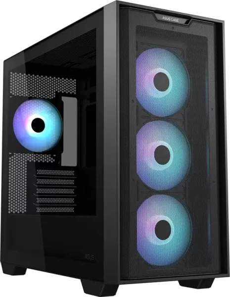 ASUS A21 PLUS TG ARGB BLACK mATX Case