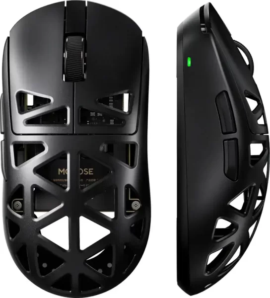 MCHOSE AX5 Pro Max, Magnesium Alloy Wireless Mouse Black, AX5-10A