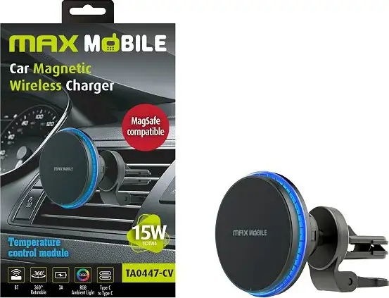 MAXMOBILE DRŽAČ ZA MOBITEL TA0447-CV,MAGSAFE VENT bežično punjenje