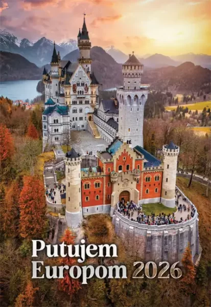 Kalendar "Putujem Europom 2026" 13 listova, spirala 000060124