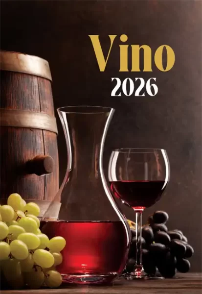 Kalendar "Vino i vinogorja 2026" 13 listova, spirala