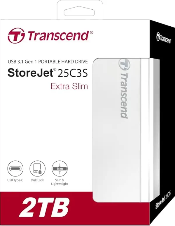 Vanjski disk StoreJet 25C3S 2TB Type C ALU