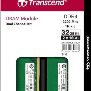 MEM DDR4 32GB (2x16) 3200MHz Transcend JetRam JM3200HLE-32GK