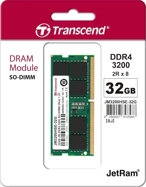 MEM SOD DDR4 32GB 3200MHz JetRAM TS