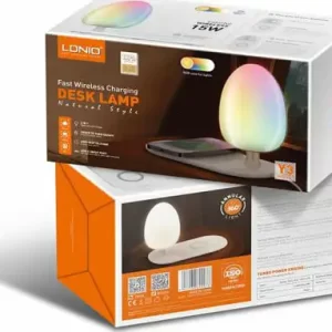 BEŽIČNI PUNJAČ MAGSAFE + RGB LAMPA LDNIO Y3 15W + KABEL USB TIP C BIJELI