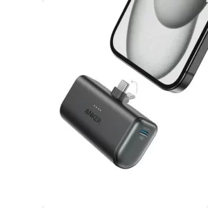 ANKER NANO POWER BANK 5000MAH, 22.5W, BUILT-IN WITH USB-C CONNECTOR: CRNI-PRIJENOSNI PUNJAČ