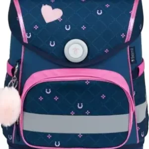 Torba školska Belmil compact with patches meet your horses 405-41/AG/B/2 BEL_KOM