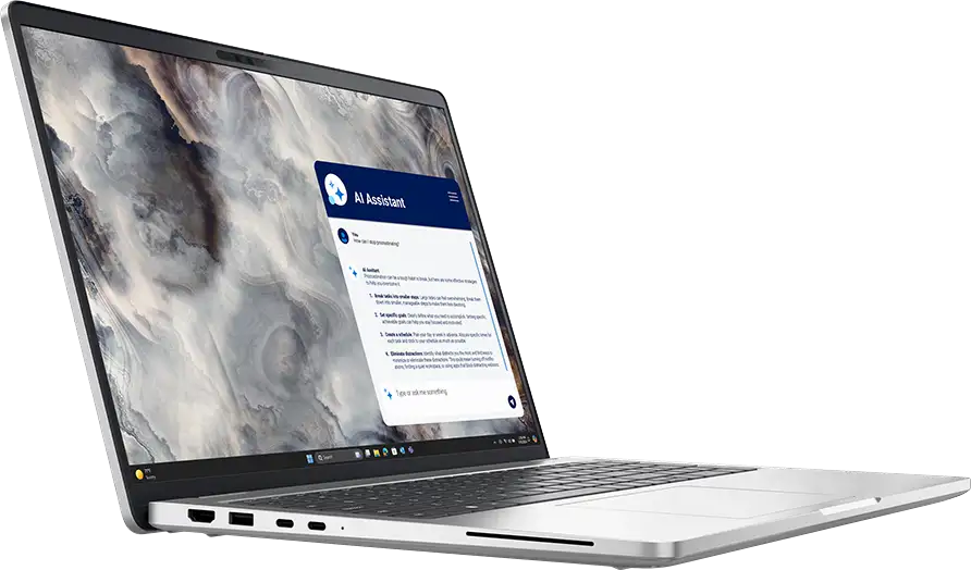 Dell Pro 16 Plus (PB16255), 16" FHD+ (1920x1200), AMD Ryzen AI 5 PRO 230 (16 TOPS, 6C, up to 4.9GHz), 16GB DDR5, M.2 512GB SSD, AMD Radeon 760M, WiFi, BT, HDMI, 2xTHB4 (DP/PD), 2xUSB3.2, RJ-45, CR, Fn