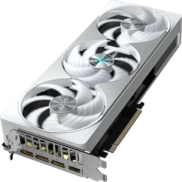 GIGABYTE Video Card NVIDIA GeForce RTX 5080 AERO OC SFF 16G (16GB GDDR7/256bit, PCI-E 5.0, Recommended PSU 850W, 16Pin Power connector, 3x DP, 1x HDMI) White/Silver,GV-N5080AERO OC-16GD