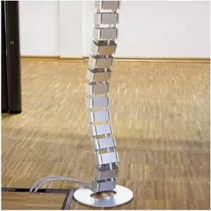 Kab. spirala 28x68x800 mm, za stol, srebrna