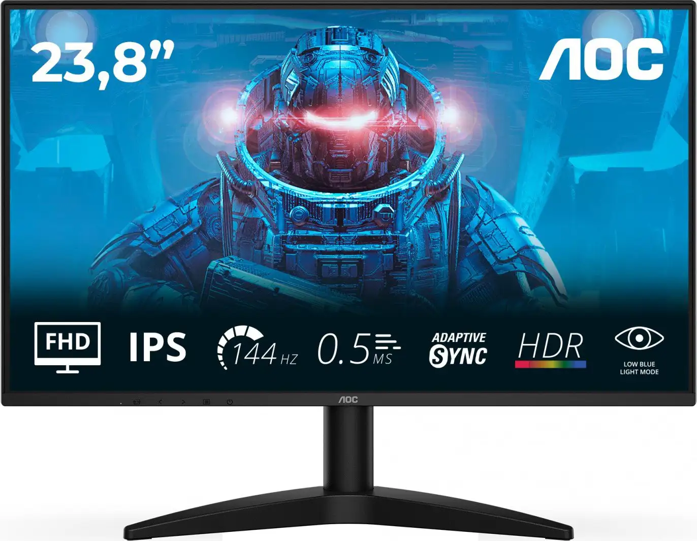 AOC 24B36X 23,8", HDMI, DP, 144Hz, 0,5ms