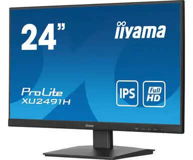 IIYAMA 24" XU2491H-B1 FHD (1920x1080) IPS 16:9, 100Hz, 300cd/m2, 1300:1, 0.5ms, HDMI, DP, tilt