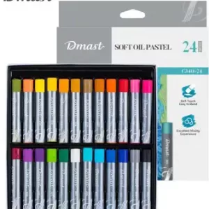 Umjetnički set za crtanje Deli Dmast mekane uljne pastele 1,1mm 24 kom u kutiji EC340-24 140012796